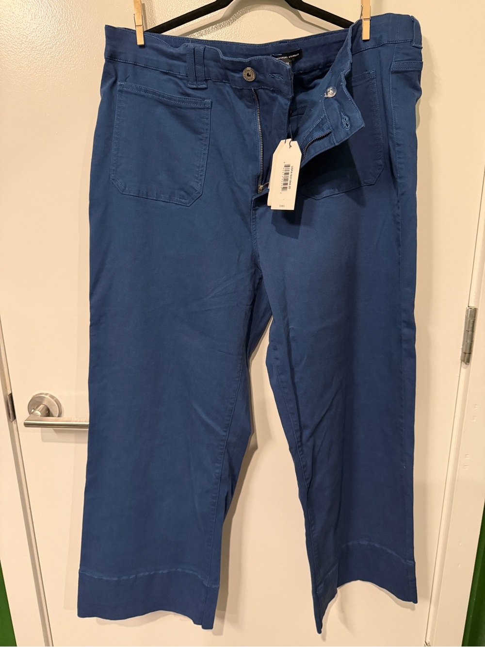 Universal Standard Wide Leg Pants in Deep Blue